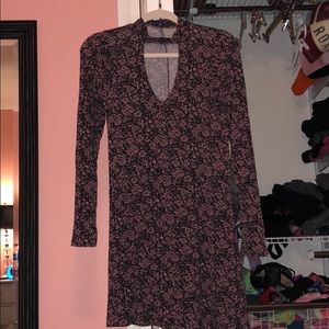 Pink and black express dress